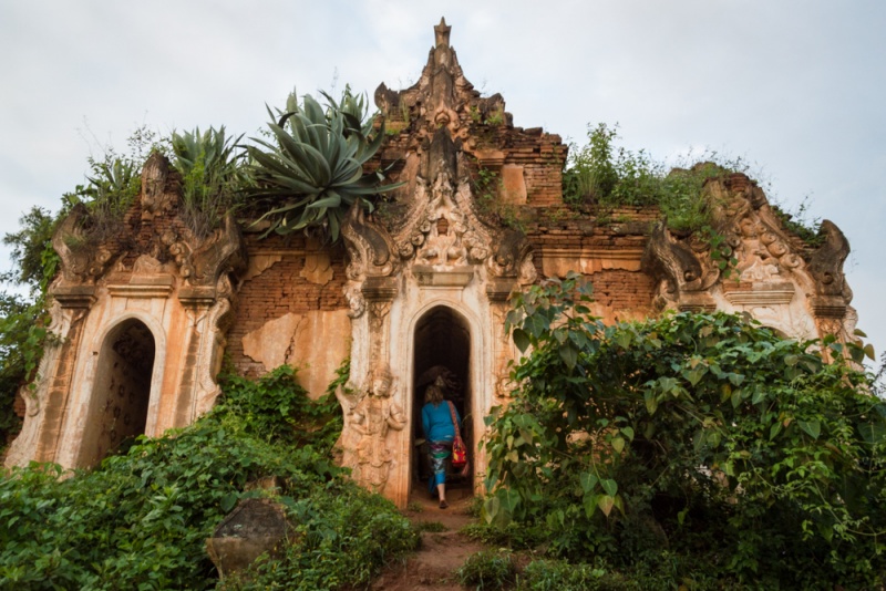 Myanmar Off The Beaten Track: Myanmar Adventures: A ruined temple near Inle Lake, Myanmar by Wandering Wheatleys