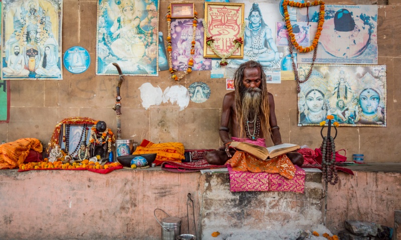 Sadhu Holy Man in Varanasi, India