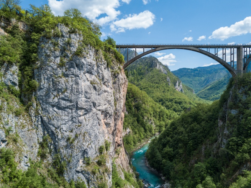 Bridge over Tara Canyon, Montenegro