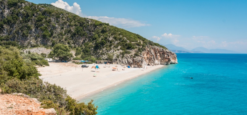 The Balkans' Best Beaches: Gjipe Beach in Himare, Albania Riviera