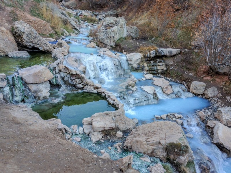Hot Springs in Utah: Natural Hot Springs in the USA: Fifth Water Hot Springs (Utah, UAS)