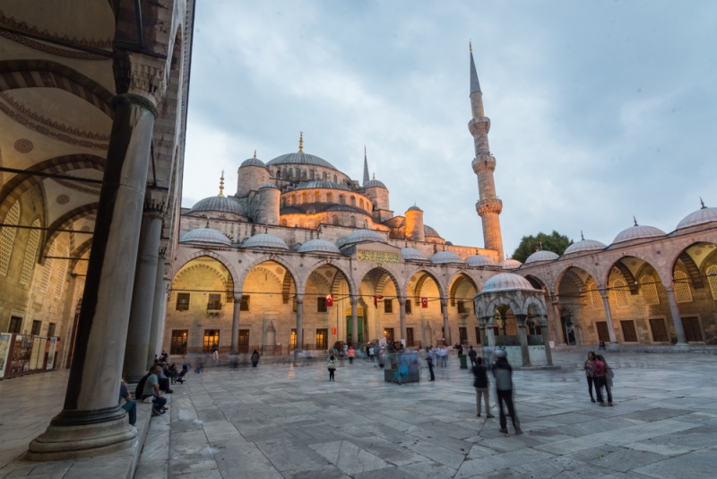 Istanbul Itinerary 3 Days: 3 Days in Istanbul, Turkey: Evening at the Blue Mosque in Istanbul, Turkey by Wandering Wheatleys