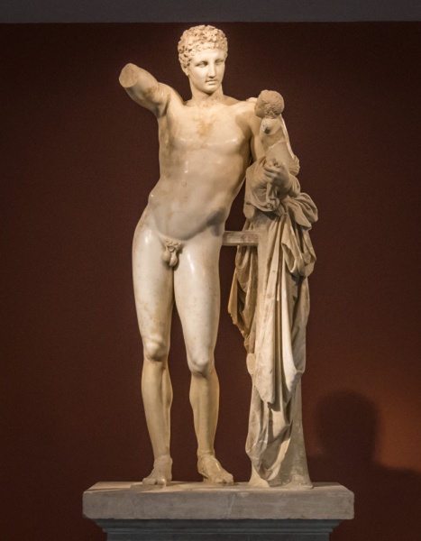 hermes-praxiteles-statue-olympia-greece