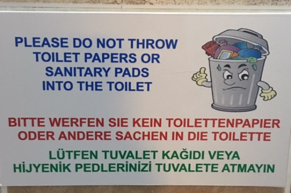 Things to Know Before Traveling Abroad: No Toilet Paper in the Toilet