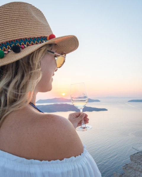 Do’s and Don’ts of Santorini, Greece: What to do in Santorini: Sunset at Santos Winery in Santorini
