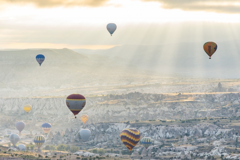 The Best Things to do in Cappadocia, Turkey: Hot Air Balloon Ride Over Cappadocia