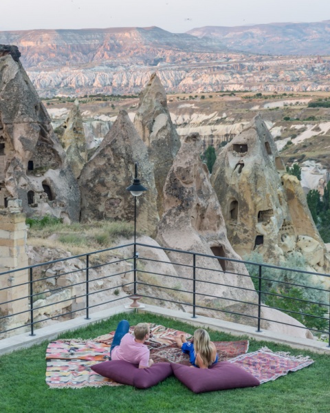 The Best Things to do in Cappadocia, Turkey: Sunset a Taskonaklar Hotel, Cappadocia, Turkey
