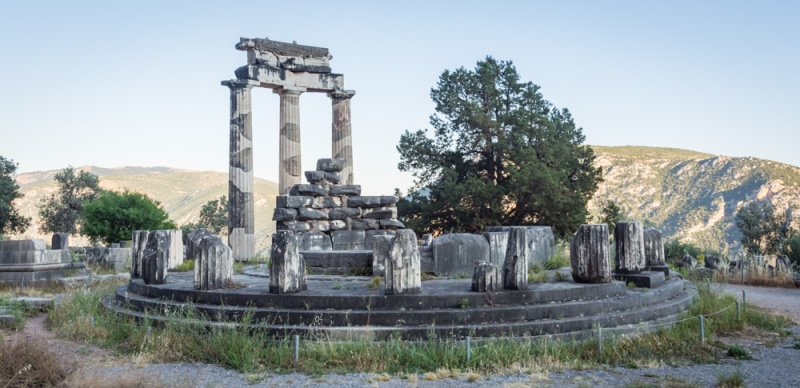 Visit Delphi, Greece: Athena Pronaia Ruins in Delphi, Greece by Wandering Wheatleys