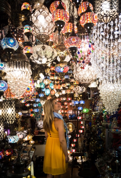 Turkey Vacation Destinations: The Best Places to Visit on Vacation in Turkey: Turkish Lamps in the Grand Bazaar, Istanbul, Turkey by Wandering Wheatleys