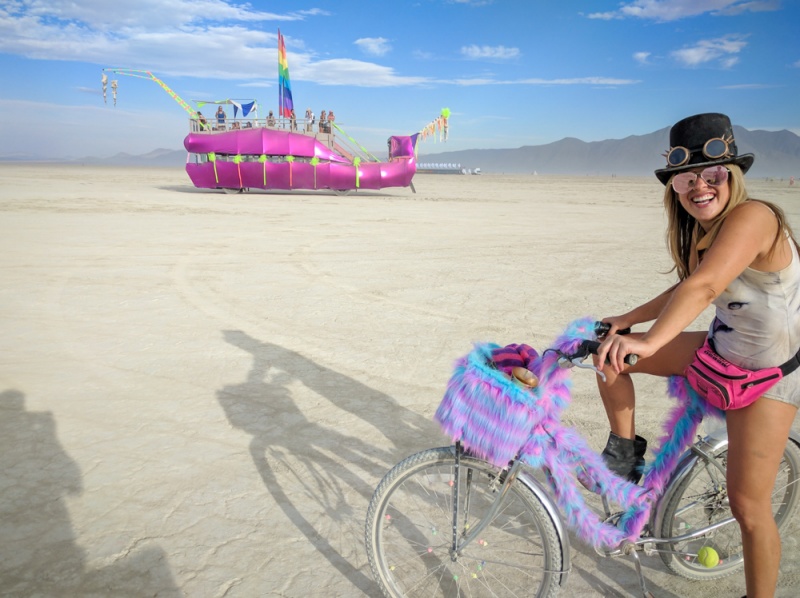 Burning Man First Time: Burning Man Tips for First-Timers: Bicycles & art cars at Burning Man by Wandering Wheatleys