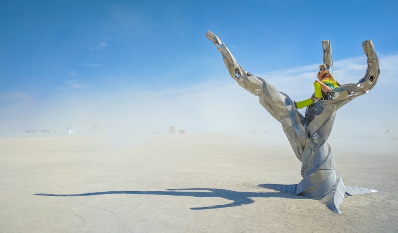 Burning Man First Time: Burning Man Tips for First-Timers: Dust storm at Burning Man by Wandering Wheatleys