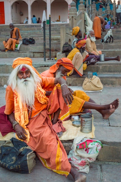 Tips and Secrets for First Time Travelers: How to Travel Safely and Smartly: Sadhus in Varanasi, India by Wandering Wheatleys