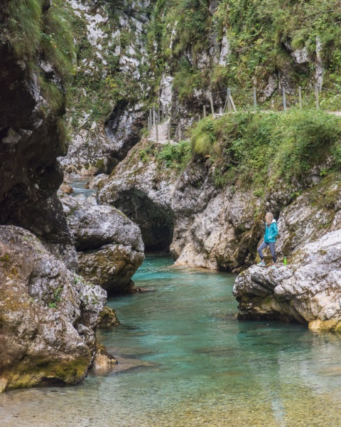 Best Day Hikes in Slovenia: Hiking Slovenia: Tolmin Gorges, Slovenia by Wandering Wheatleys