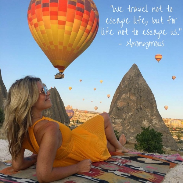 Inspirational Travel Quotes and Inspirational Quotes:  “We travel not to escape life, but for life not to escape us.”
