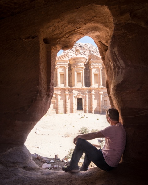 Guide to the Lost City of Petra, Jordan: Views of the Monastery, Petra, Jordan by Wandering Wheatleys