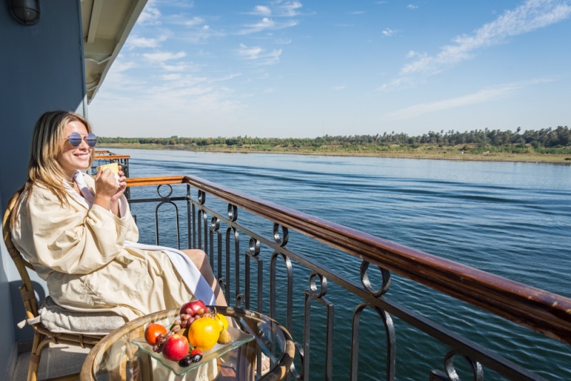 Balcony views on our Sonesta Cruise, Egypt by Wandering Wheatleys