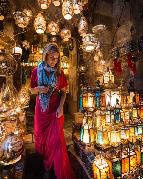 Egyptian Lamps in Khan el-Khalili, Cairo, Egypt by Wandering Wheatleys