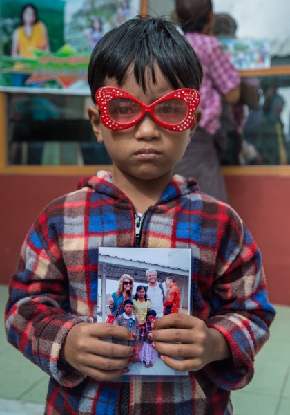 Funny kid at Mount Poppa, Myanmar by Wandering Wheatleys