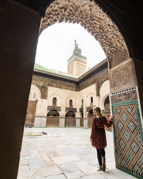 The Best Things to do in Fes, Morocco: Fes Tourist Attractions: Bou Inania Madrasa, Fes, Morocco