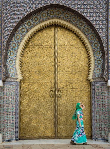 The Most Instagrammable Places in Morocco: Morocco Instagram Spots: Dar Al-Makhzen (Royal Palace) Fes, Morocco by Wandering Wheatleys