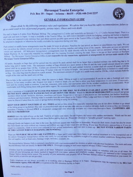 Informations générales sur les chutes Havasu - Page 2 par des Wheatley errants