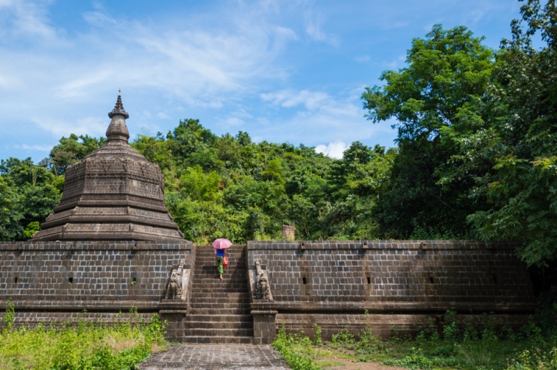 Exploring stupas in Mrauk U, Myanmar by Wandering Wheatleys