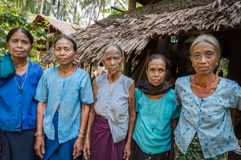 Myanmar Off The Beaten Track: Myanmar Adventures: Tattooed Face women from the Chin Villages, Myanmar