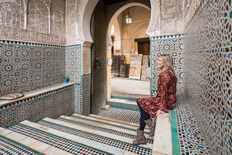 Things to Know Before Visiting Morocco: Entrance to Bou Inania Madrasa, Fes, Morocco by Wandering Wheatleys