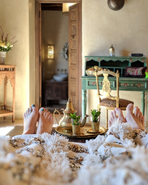 Things to Know Before Visiting Morocco: Mint tea service, Villa Anouk, Essaouira, Morocco by Wandering Wheatleys