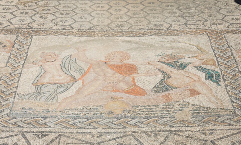 Mosaic at the House of Venus, Volubilis, Morocco by Wandering Wheatleys