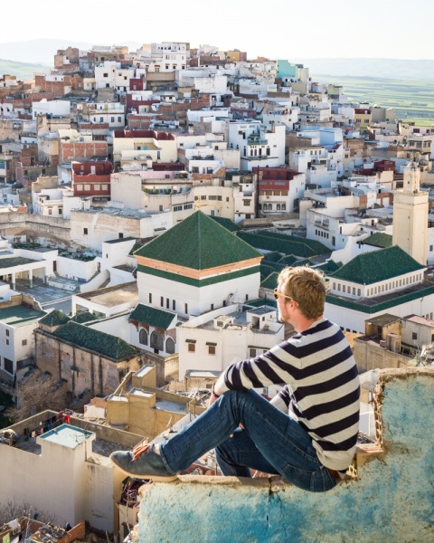 View from the Grand Terrace, Moulay Idriss, Morocco by Wandering Wheatleys