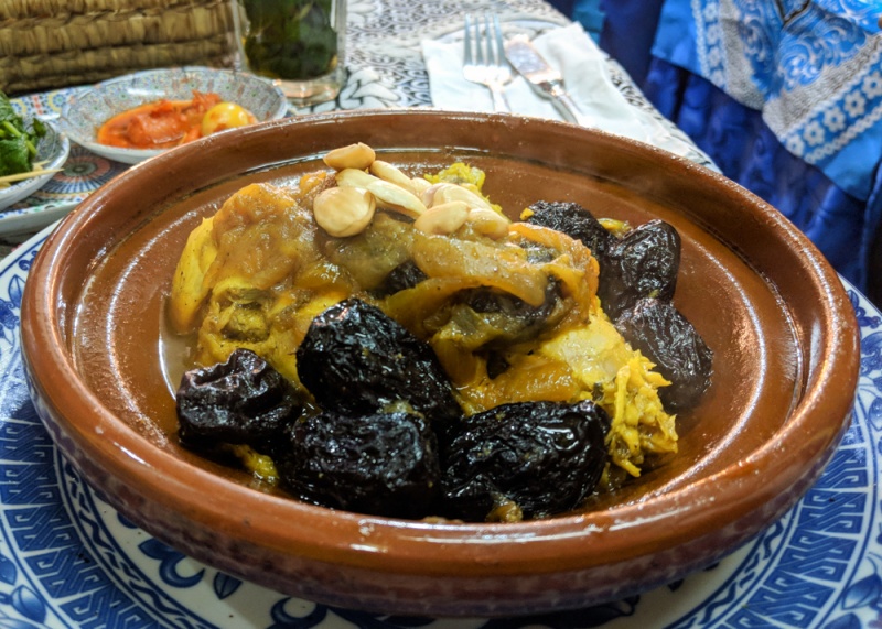 What to Eat in Morocco: Chicken Tajine with Prunes by Wandering Wheatleys