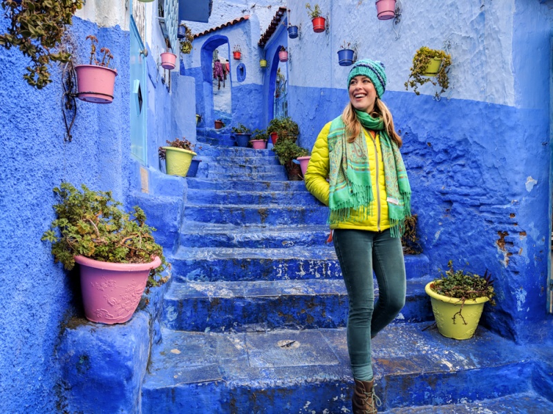 Things to Know Before Visiting Morocco: Winter jacket necessary in February, Chefchaouen, Morocco by Wandering Wheatleys