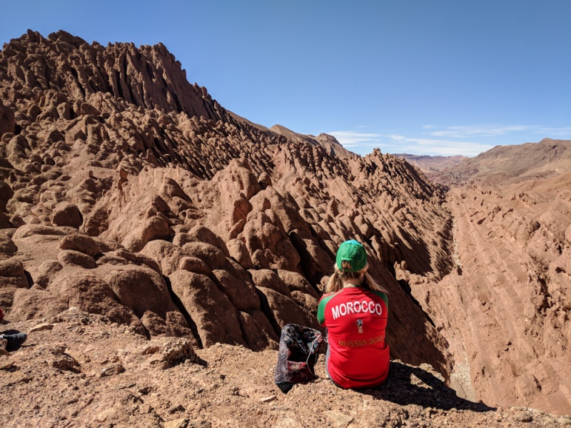 Eastern Morocco Road Trip: Moroccan Desert: Overlook of Monkey Fingers Canyon, Dades Gorge, Morocco by Wandering Wheatleys