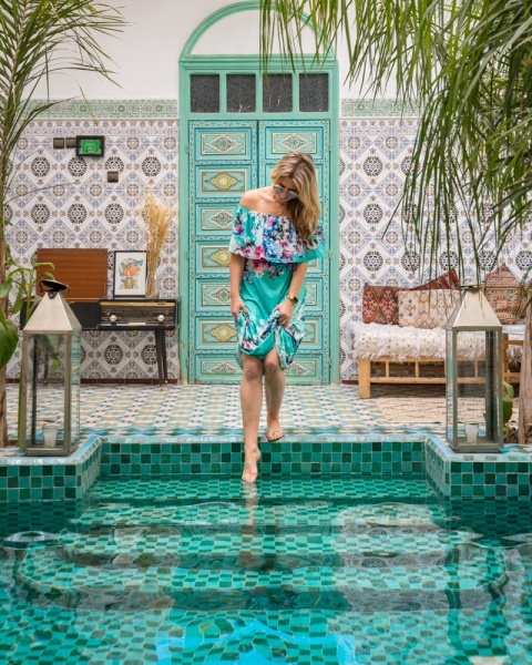 The Most Instagrammable Places in Morocco: Morocco Instagram Spots: Riad BE Marrakech, Morocco by Wandering Wheatleys
