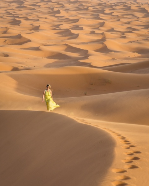 Eastern Morocco Road Trip: Moroccan Desert: Sand Dunes in the Sahara Desert, Merzouga, Morocco by Wandering Wheatleys