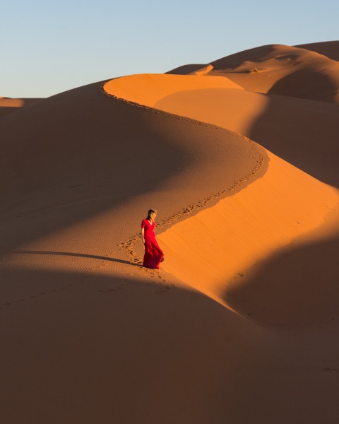 The Most Instagrammable Places in Morocco: Morocco Instagram Spots: Sunrise in the Sahara Desert Morocco