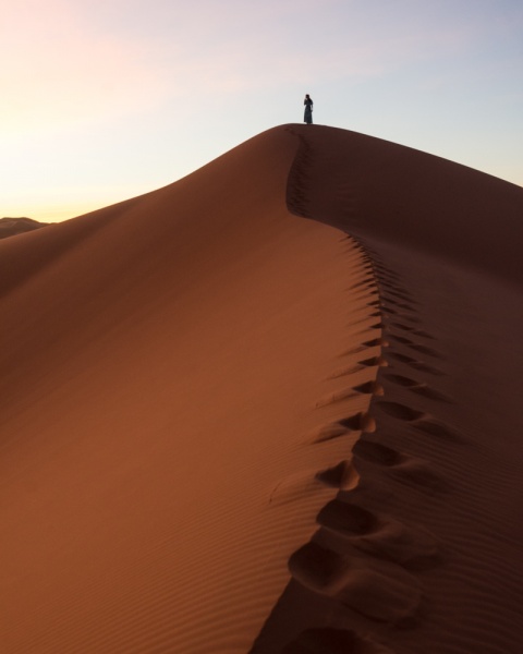 The Most Instagrammable Places in Morocco: Morocco Instagram Spots: Sunrise in the Sahara Desert, Merzouga, Morocco by Wandering Wheatleys