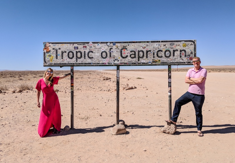 Namibia Self Drive Itinerary: Namibia Road Trip: Tropic of Capricorn, Namibia by Wandering Wheatleys