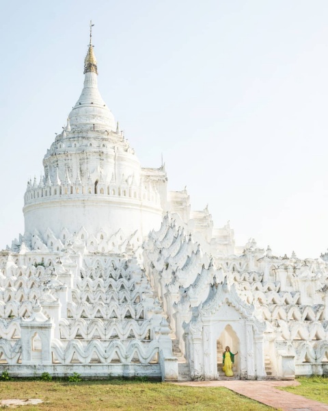 Top Myanmar Destinations: The Best Places to Visit in Myanmar: Hsinbyume Pagoda in Mingun, Mandalay, Myanmar by Wandering Wheatleys