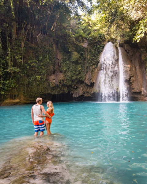 Cebu Waterfalls: Waterfalls in Cebu, Philippines: Kawasan Falls, Cebu, Philippines