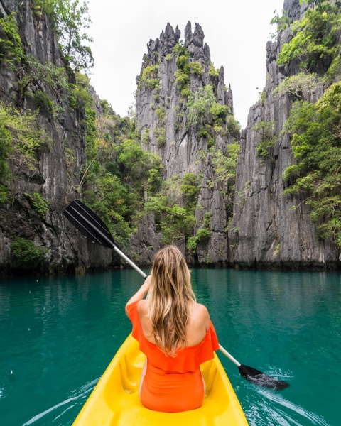Things to Know Before Visiting El Nido, Palawan: Kayaking in the Small Lagoon, El Nido, Philippines