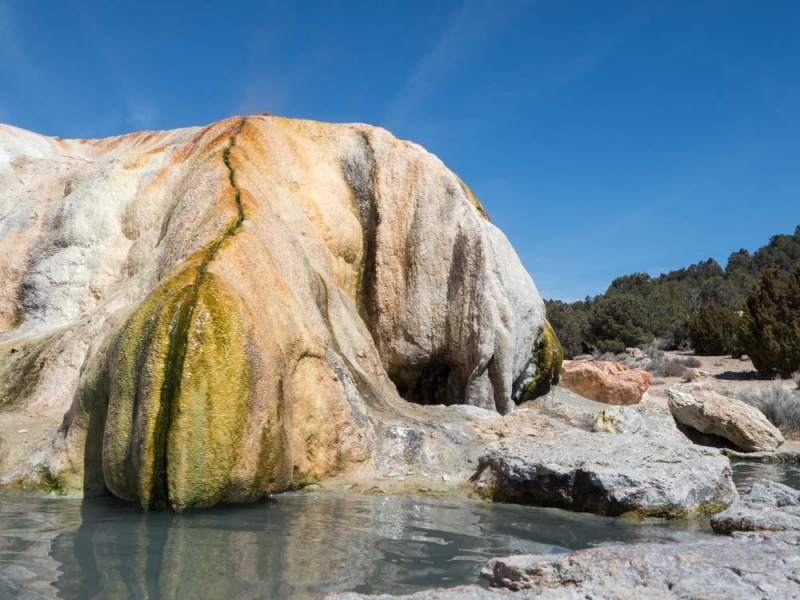 The Best Hot Springs in the USA: Best Hot Springs in America: What to Pack for the Hot Springs: Travertine Hot Springs photo by Wayfaring Views