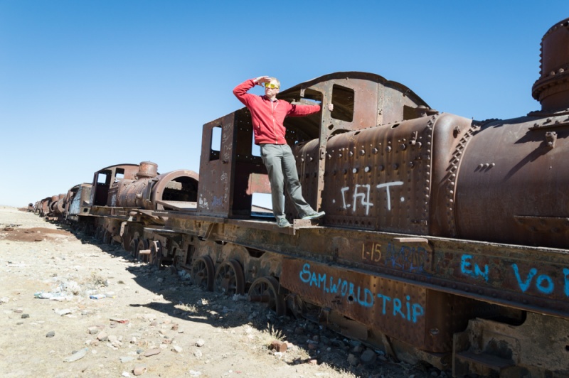 Uyuni Salt Flats, Bolivia: Abandon Train