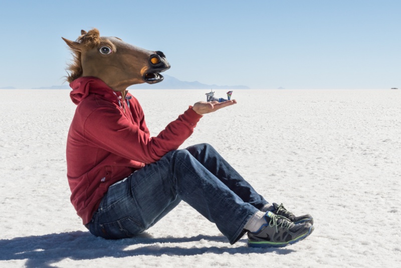 Uyuni Salt Flats, Bolivia: Track Perspective Photography - Horse & Unicorn