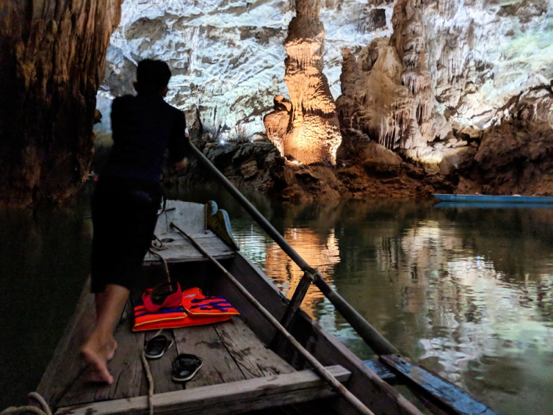 Boat Rower in Phong Nha Cave, Phong Nha-Ke Bang National Park, Vietnam
