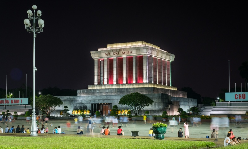Thing To Do in Hanoi, Vietnam: Ho Chi Minh Mausoleum at Night