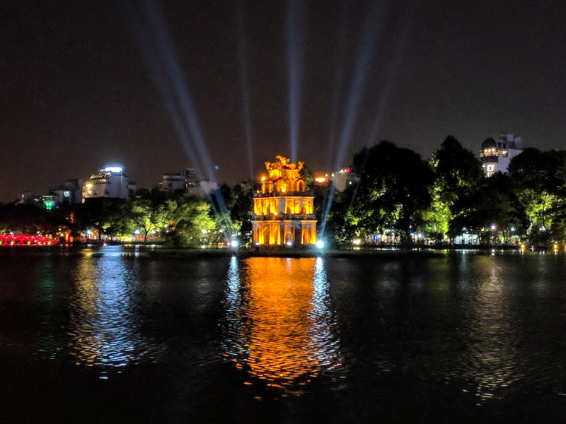 Thing To Do in Hanoi, Vietnam: Hoa Kim Lake at Night