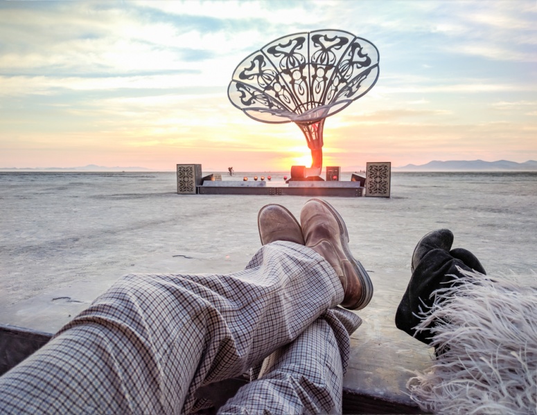 Best Bucket List Trips in the World: Sunrise at Burning Man, Black Rock Desert, Nevada