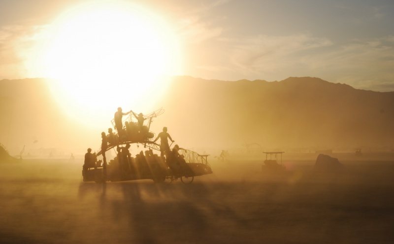 Best Bucket List Trips in the World: Sunset at Burning Man, Black Rock Desert, Nevada